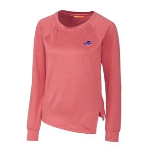 Women's Cutter & Buck Heathered Red Buffalo Bills Jackson Pullover